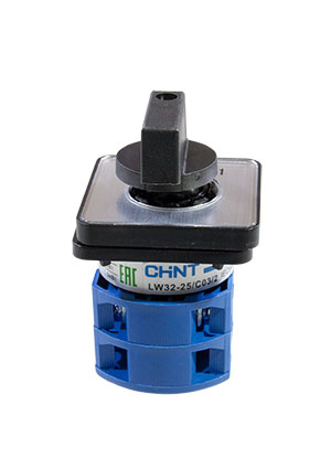 CHINT 425063, Кулачковый переключатель LW32-25/C03/2 , 25А, 3Р, 0-1 переключатели кулачковые