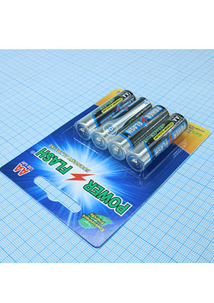 P-FLASH LR6 ECONOMY B4, Батареи щелочные (Zn-MnO2) батарейки