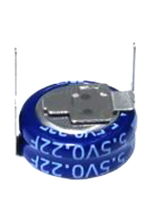 Kingtronics DKTDA5R5H334Z100R, ионистор 0,33Ф 5.5В - 20% +80% Size: 11,5*6,4мм=EECS0HD334H суперконденсаторы, ионисторы