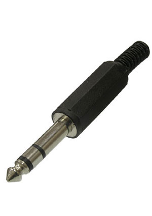SZC SZC-0053 stereo 6.35 mm, Разъём аудио SZC-0053 stereo 6.35 мм, чёрный Аудио разъемы Jack