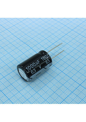 KM102M1JBKJ1625VBK, Radial, 63V 1000uF /16*25/105 C