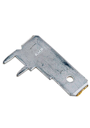 KLS L-KLS8-01130-PCF-250, клемма ножевая 6.3х0.8 угловая (аналог для 63951-1) клеммы ножевые быстрого соединения