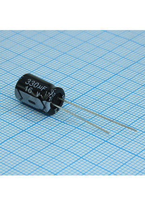 KM331M1CBKJ0812VBK, Radial, 16V 330uF /8*12/105 