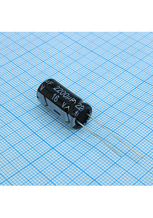 KM222M1CBKJ1020VBK, Radial, 16V 2200uF /10*20/105 C