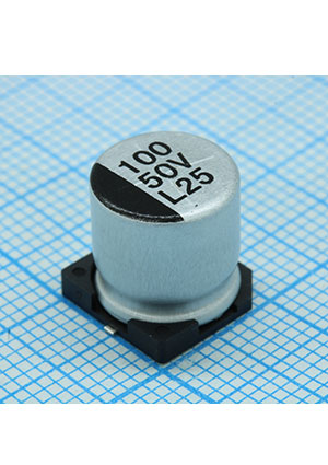 ELV101M50RF, SMD - 50V 100uF /10*10.5/85 C