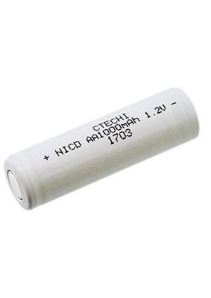 CTECHI AA1000, аккумулятор NiCd  1,2В,1000мАч 50*14.5мм аккумуляторы