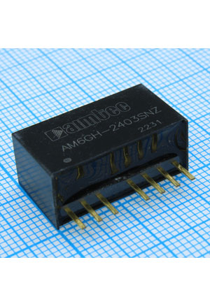 AM6GH-2403SNZ, DC/DC, 6��, ���� 9:36�, ����� 3.3�/1.35�, �������� 1600� DC, ��� 78%, ������������ ��