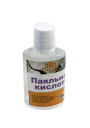 ПМП ПАЯЛЬНАЯ КИСЛОТА, флюс пласт. 30мл флюс и паста
