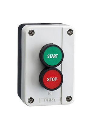 CHINT 573940, Кнопочный пост NP2-B215, 1НО+1НЗ кнопочные посты