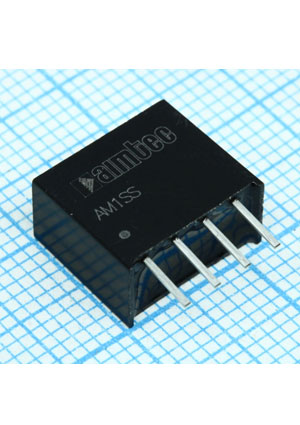 AM1SS-0303SJZ, DC/DC, 1��, ���� 2.97:3.63�, ����� 3.3�/0.03:0.303�, �������� 1500� DC, ��� 79%, ����