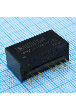 AM6GH-2415SNZ, DC/DC, 6��, ���� 9:36�, ����� 15�/0.4�, �������� 1600� DC, ��� 87%, ������������ ����