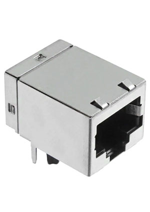 TE Connectivity 1-406541-7, Модульный разъем, розетка RJ45 Cat 5 разъемы телефонные и сетевые