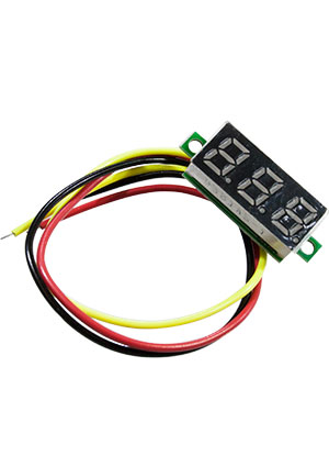 S-Line KZY4094, Вольтметр цифровой 0.28-3, 0-100VDC красный цифровые головки