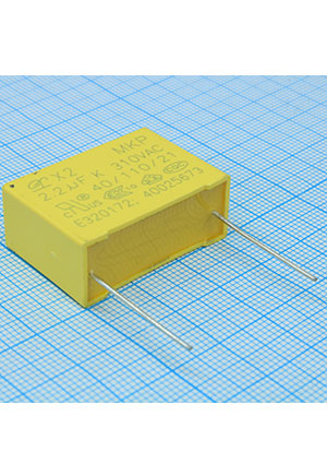 KLS L-KLS10-X2-225K310-P27.5, фильтр X2 2.2uF 10% 310Vac p:27.5mm конденсаторы помехоподавляющие