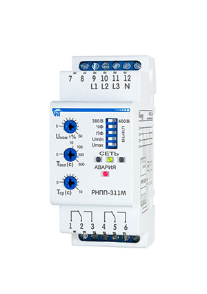 Новатек-Электро РНПП-311М (-24V), Реле напряжения, перекоса и последовательности фаз контрольные реле