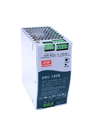 Mean Well DRC-180B, Блок питания с функцией UPS, 27.6В,4.5А; 27.6В,2А; 179.4Вт M, EAN WELL AC-DC источники с резервированием