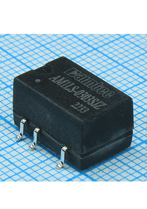 AM1LS-0303SJZ, DC/DC, 1��, ���� 2.97:3.63�, ����� 3.3�/0.03:0.303�, �������� 1500� DC, ��� 77%, ����