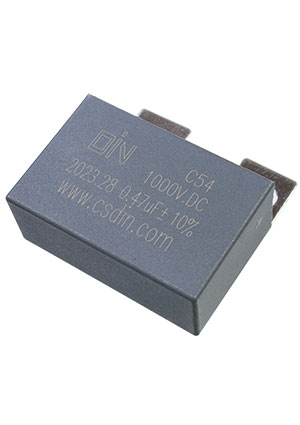 DIN C544742FJ5K3AA125B, конденсатор пленочный 0.47мкФ 1000В dc 10% 42.5х28х17 аналог B32656S0474K408 конденсаторы снабберные