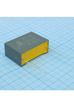 JB Capacitors JFV0A1225K275000B, фильтр X2 2.2uF 10% 275Vac p:27.5mm конденсаторы помехоподавляющие