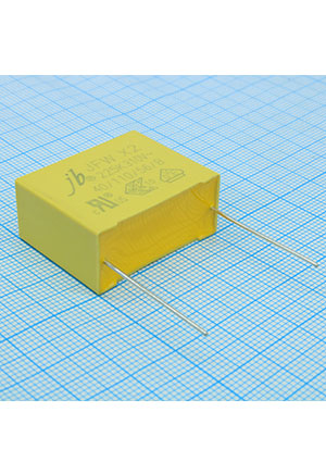JB Capacitors JFW0A9225K275000B, фильтр X2 2.2uF 10% 310Vac p:27.5mm конденсаторы помехоподавляющие