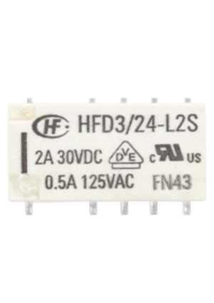 HFD3/24-L2SR, 24VDC 2A DPDT