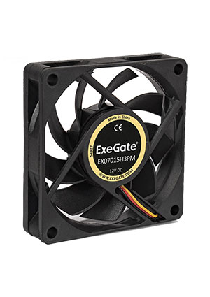 ���������� ExeGate EX07015H3PM, 70x70x15 ��, �����������������, 3pin+M, ���������� 12�, 70x70x15 ��,