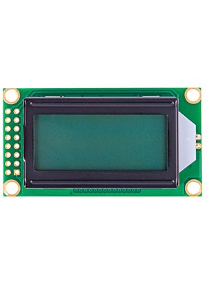 Sinda SDCB0802GYD-R02, ЖКИ 8х2 символьный англо-русский с подсветкой ЖК индикаторы знакосинтезирующие