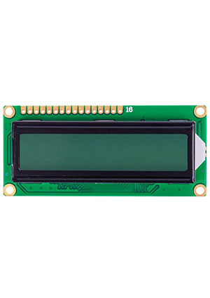 Sinda SDCB1602GYZ-R01, ЖКИ 16х2 символьный англо-русский с подсветкой ЖК индикаторы знакосинтезирующие