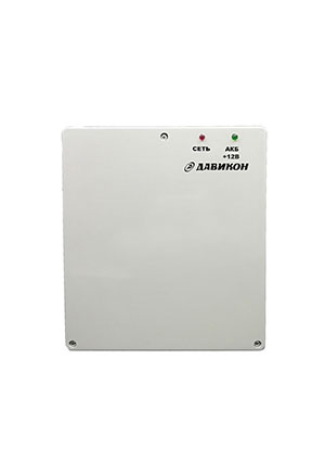 Давикон ИВЭП-1240АП-V4, Бесперебойный блок питания 12В 4А, под 1 шт. АКБ 7А*ч, 4 распределенных вывода по 12 AC-DC источники с резервированием