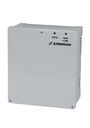 Давикон ИВЭП-1260AП, Блок питания резервированный 12В 6А, под 1шт. АКБ 7Ач, пласт. корпус, для систем безопа AC-DC источники с резервированием