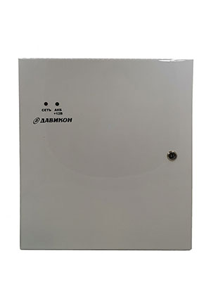 Давикон ИВЭП-12100A-V16R-17/2, Блок питания резерв. 12В 10А, под 2 шт. АКБ 17А*ч, 16 каналов вывода 12В + 1 сетевые адаптеры