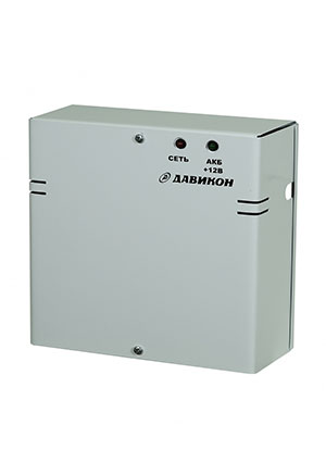 Давикон ИВЭПР-1220, Блок питания резервированный 12В 2А, металлический корпус, под 1шт. АКБ 7Ач AC-DC источники с резервированием