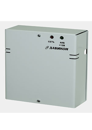 Давикон ИВЭПР-1230, Блок питания резервированный 12В 3А, металлический корпус, под 1шт. АКБ 7Ач AC-DC источники с резервированием