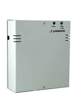 Давикон ИВЭПР-1230А, Блок питания резервированный 12В 3А, металлический корпус, с регулировкой выходного нап AC-DC источники с резервированием