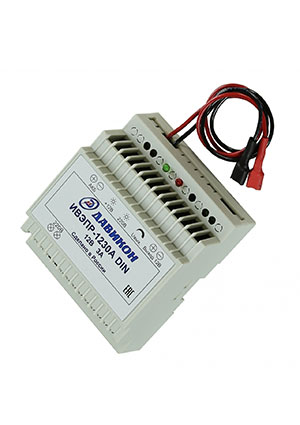 Давикон ИВЭПР-1230А-DIN, Блок питания резервированный 12В 3А, в пластиковом DIN корпусе, с защитой АКБ от гл AC-DC источники с резервированием