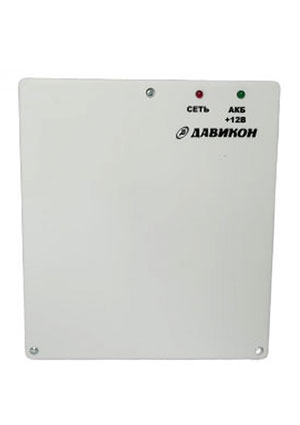 Давикон ИВЭПР-1230ПБ, Блок питания резервированный 12В 3А, пластиковый белый корпус, под 1шт. АКБ 7Ач AC-DC источники с резервированием