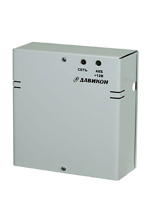 Давикон ИВЭПР-1240, Блок питания резервированный 12В 4А, металлический корпус, под 1шт. АКБ 7Ач AC-DC источники с резервированием