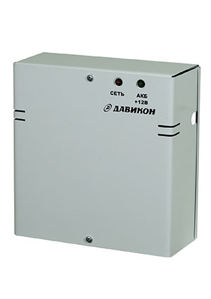 Давикон ИВЭПР-1240А, Блок питания резервированный 12В 4А, металлический корпус, с регулировкой выходного нап AC-DC источники с резервированием