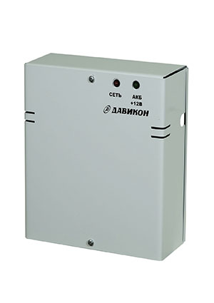 Давикон ИВЭПР-1240А-17, Блок питания резервированный 12В 4А, металлический корпус, под 1шт. АКБ 17Ач; 1шт. А AC-DC источники с резервированием