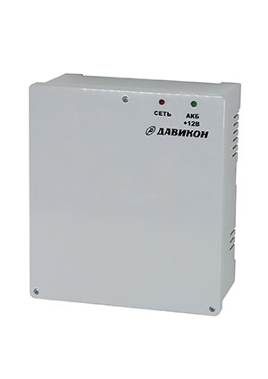 Давикон ИВЭПР-1240АП, Блок питания резервированный 12В 4А, пластиковый корпус, с регулировкой выходного напр AC-DC источники с резервированием