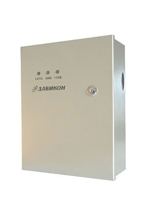 Давикон ИВЭПР-1250-17, Блок питания резервированный 12В 5А, металлический корпус, под 1шт. АКБ 17Ач; 2шт. АК AC-DC источники с резервированием