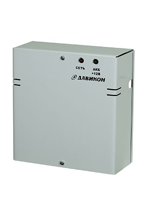 Давикон ИВЭПР-1250А, Блок питания резервированный 12В 5А, металлический корпус, с регулировкой выходного нап AC-DC источники с резервированием