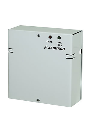 Давикон ИВЭПР-1250А-17, Блок питания резервированный 12В 5А, металлический корпус, под 1шт. АКБ 17Ач; 1шт. А AC-DC источники с резервированием