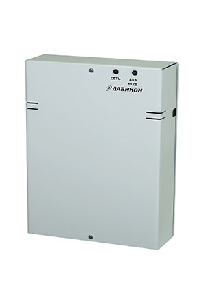 Давикон ИВЭПР-1250А-7/2, Блок питания резервированный 12В 5А, металлический корпус, под 2шт. АКБ 7Ач AC-DC источники с резервированием