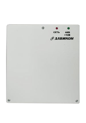 Давикон ИВЭПР-1250АП, Блок питания резервированный 12В 5А, пластиковый корпус, с регулировкой выходного напр AC-DC источники с резервированием