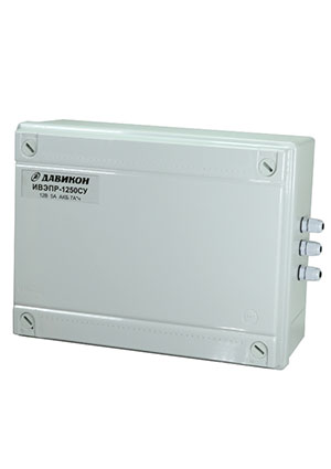 Давикон ИВЭПР-1250СУ, Блок питания резервированный 12В 5А, пластиковый корпус, герметичный, степень защиты I AC-DC источники с резервированием
