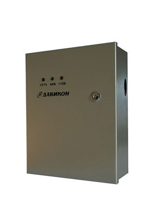 Давикон ИВЭПР-1260, Блок питания резервированный 12В 6А, металлический корпус, под 1шт. АКБ 7Ач AC-DC источники с резервированием