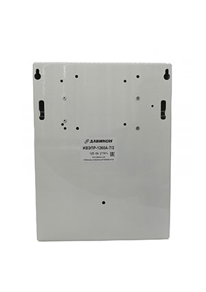 Давикон ИВЭПР-1260А-7/2, Блок питания резервированный 12В 6А, металлический корпус, под 2шт. АКБ 7Ач AC-DC источники с резервированием