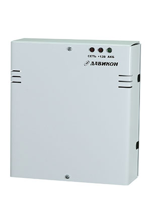 Давикон ИВЭПР-1260А-V8, Блок питания резервированный 12В 6А, металлический корпус, под 1шт. АКБ 7Ач, 8 распр AC-DC источники с резервированием