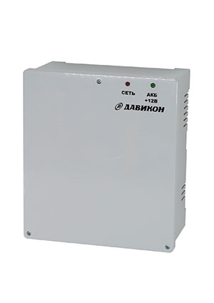 Давикон ИВЭПР-1260АП, Блок питания резервированный 12В 6А, пластиковый корпус, с регулировкой выходного напр AC-DC источники с резервированием